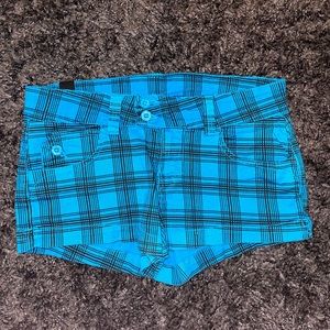Royal Blue Checkered Shorts | Size 5